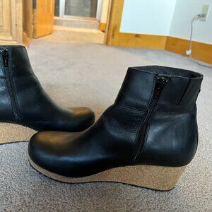 Papillio by Birkenstock, the Ebba Leather Platform Wedge Bootie EU 39 US 8